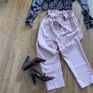 SHEIN paper bag pants